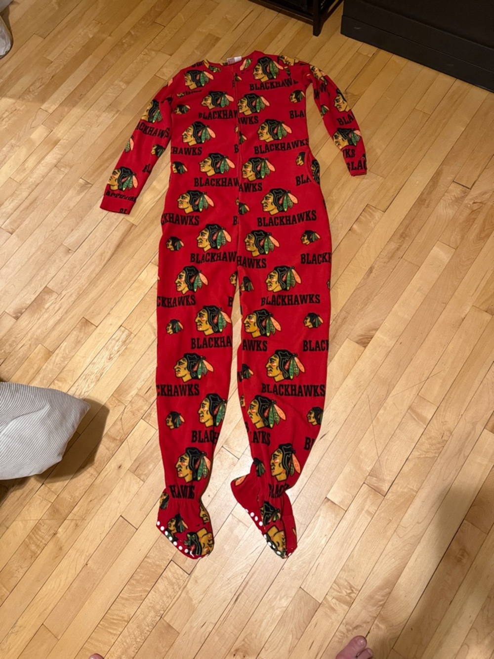 Chicago Blackhawks Red adult One-Piece Pajamas